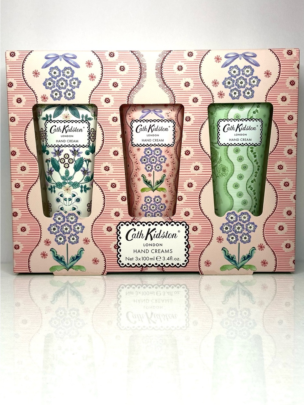 Cath Kidston Floral Hand Cream Trio - Pink, Green, Cream
